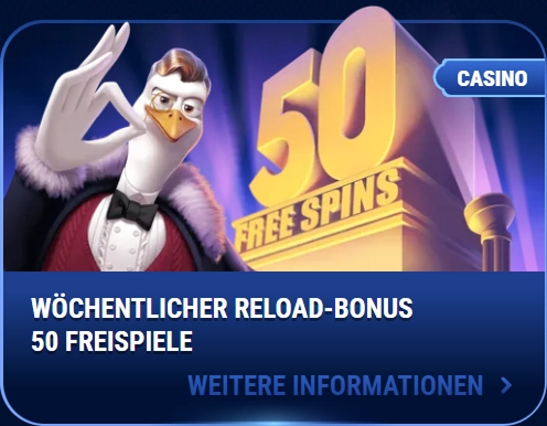 Wingaga Casino: 50 Freispiele Wochenbonus