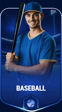 Baseballspieler mit Schläger im Stadion